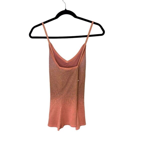 NWT Baum Und Pferdgarten Sleeveless V-Neck Knitted Chandra Top Peach Lurex Small - Picture 3 of 8